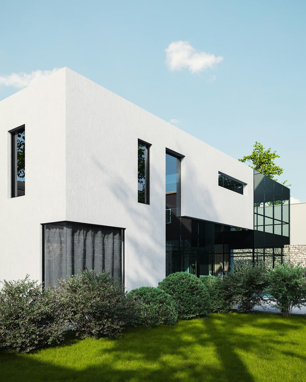 Façade moderne entretenue par l'équipe Hydrolys